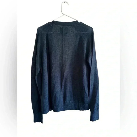 American Eagle Outfitters Navy  Open Weave Mohair Wool Blend Cardigan - Picture 2 of 8